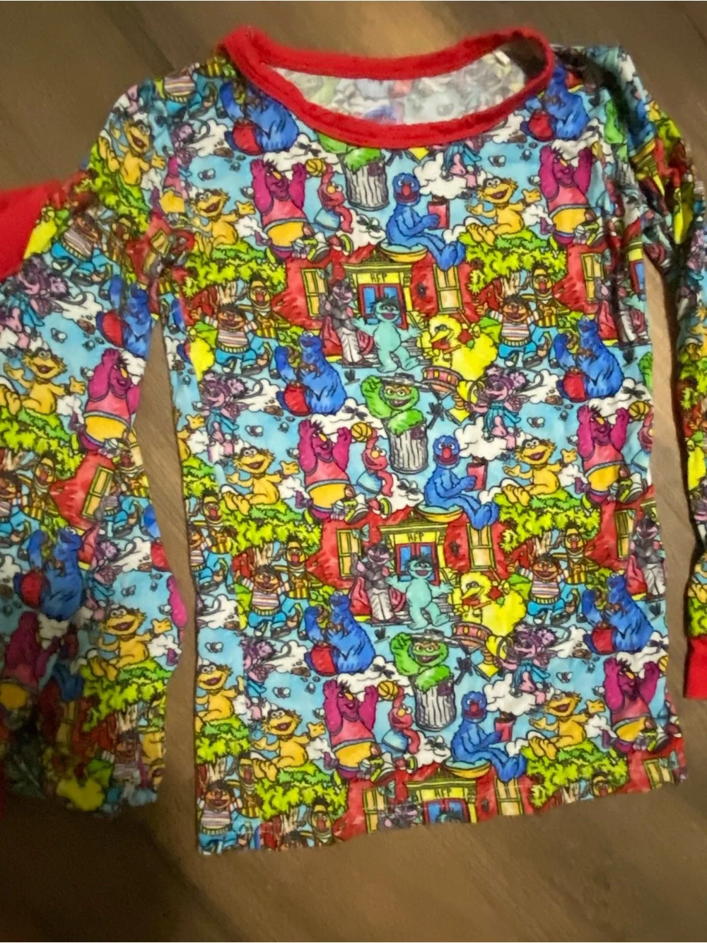 Minky Dreamer 5/6 bamboo Sesame Street pjs EUC